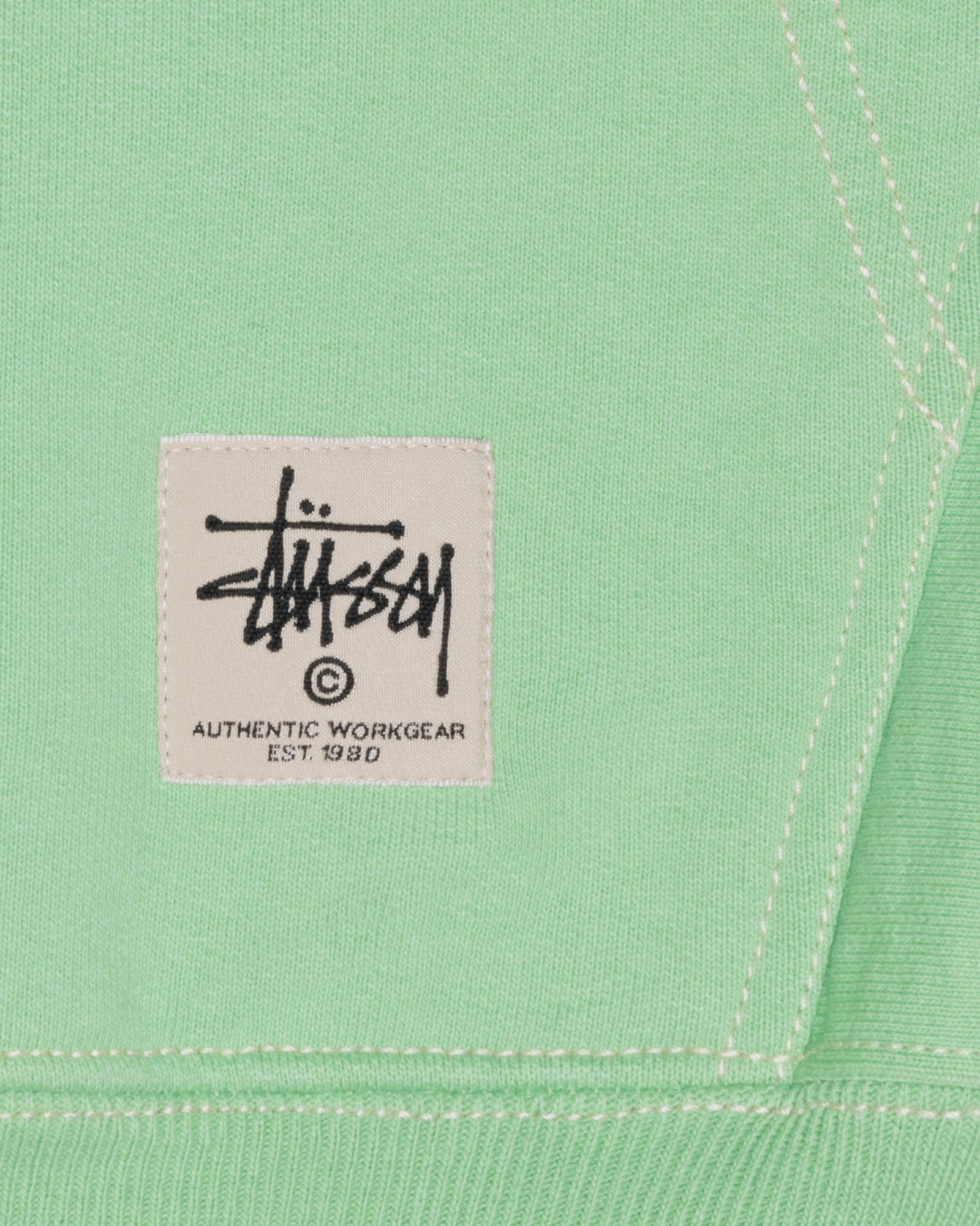 DOUBLE FACE LABEL ZIP HOODIE