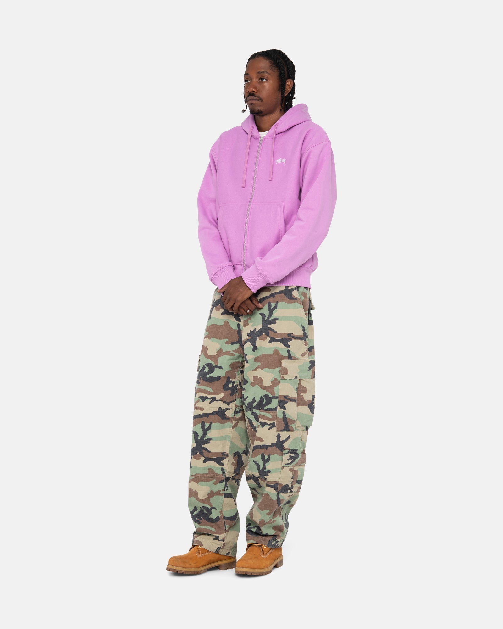 STOCK LOGO ZIP HOODIE