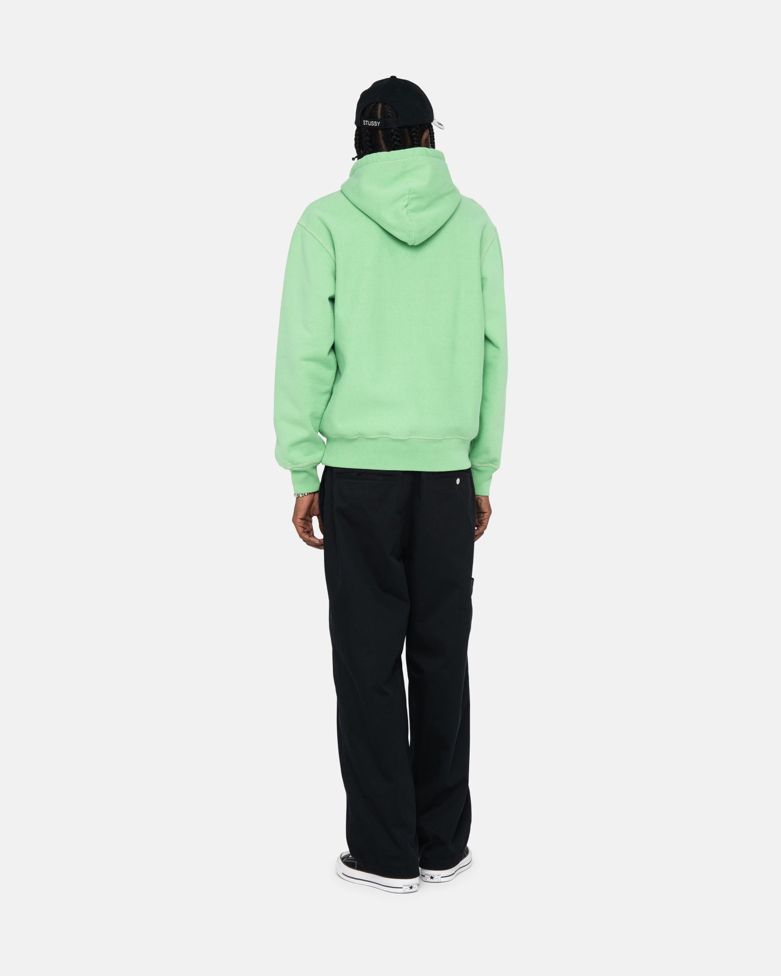 CONTRAST STITCH LABEL HOODIE