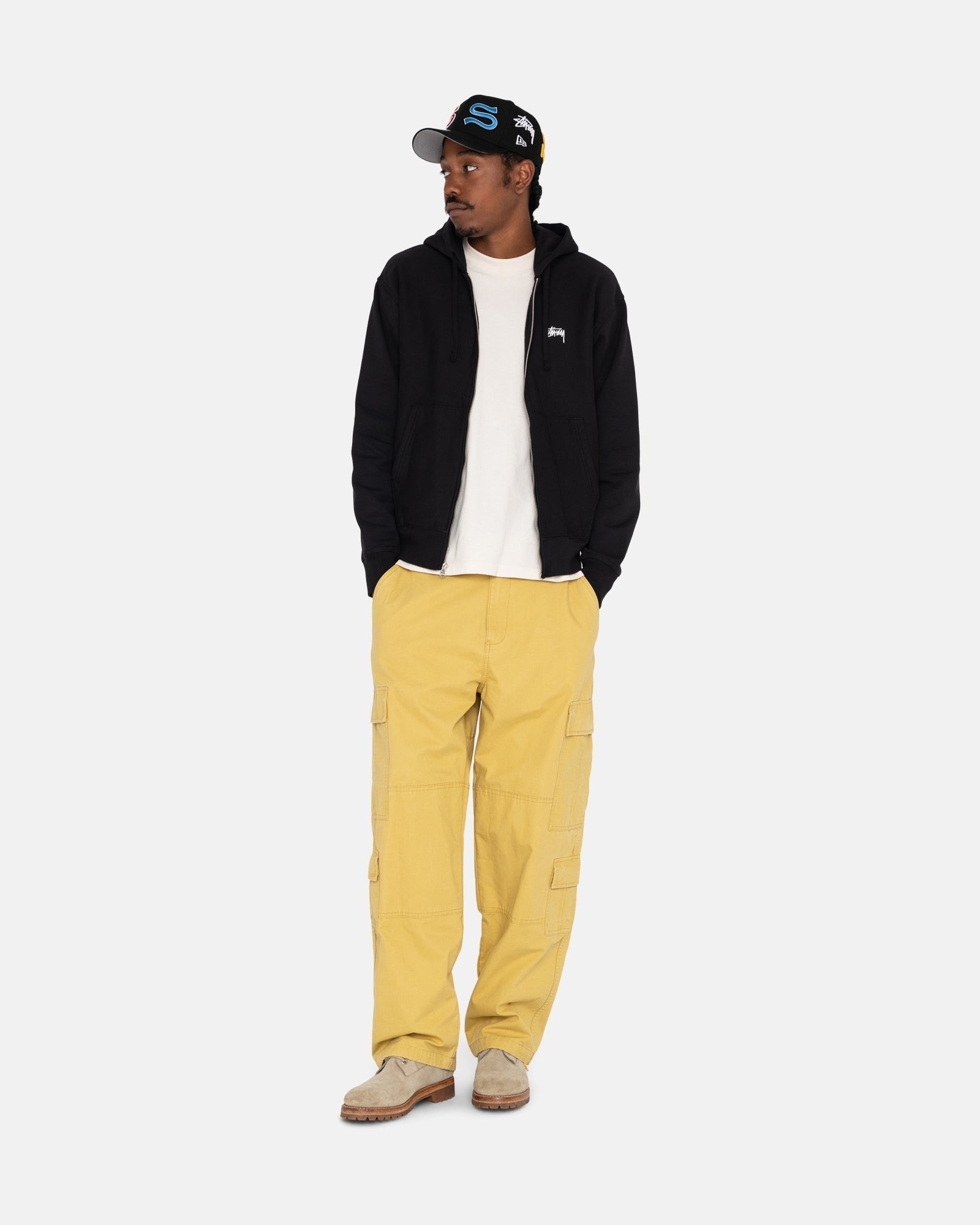 STOCK LOGO ZIP HOODIE