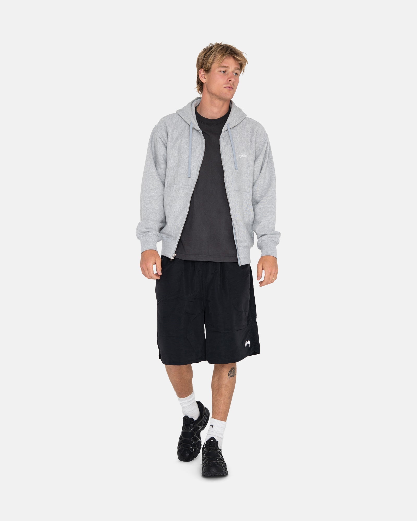 STOCK LOGO ZIP HOODIE