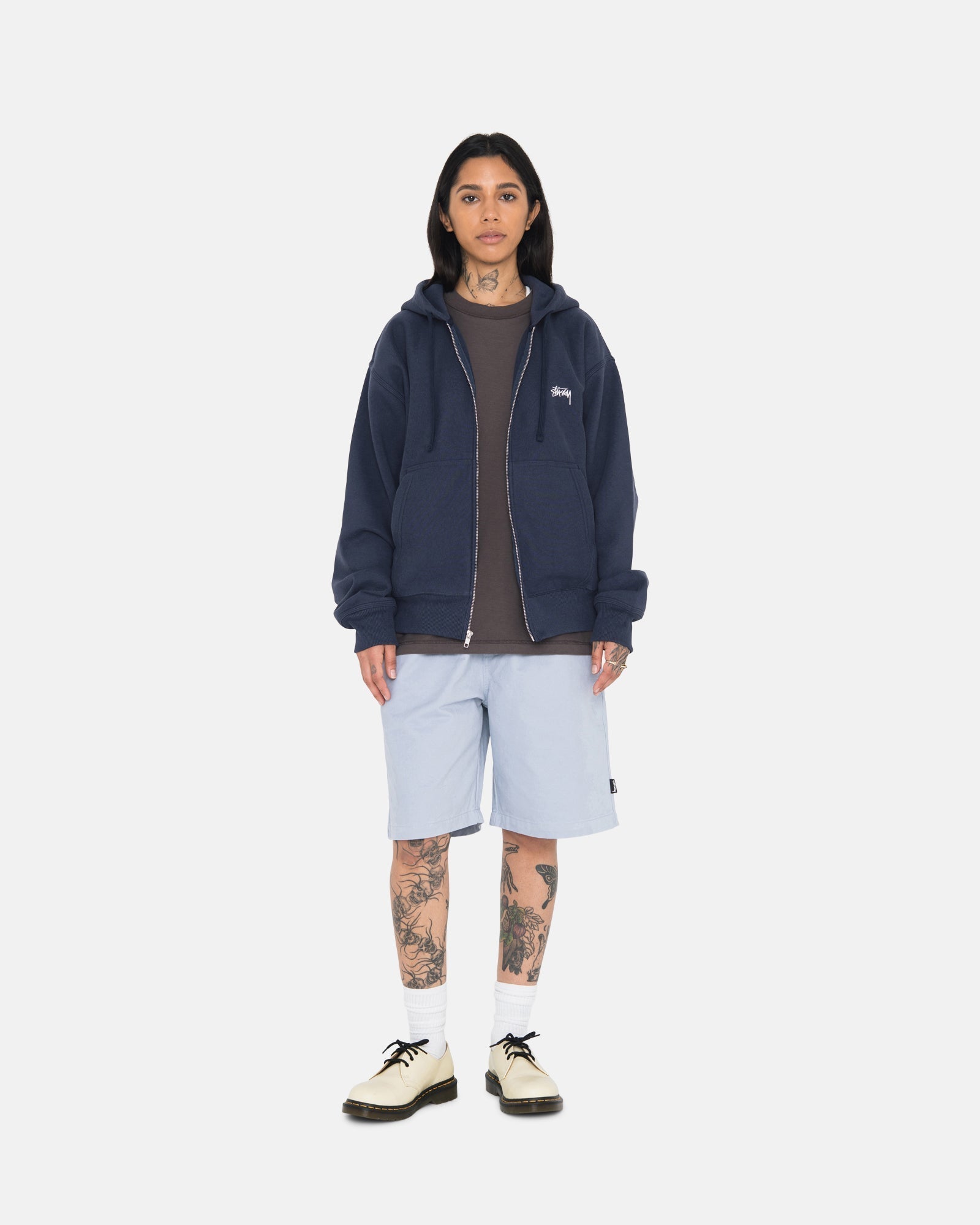 STOCK LOGO ZIP HOODIE