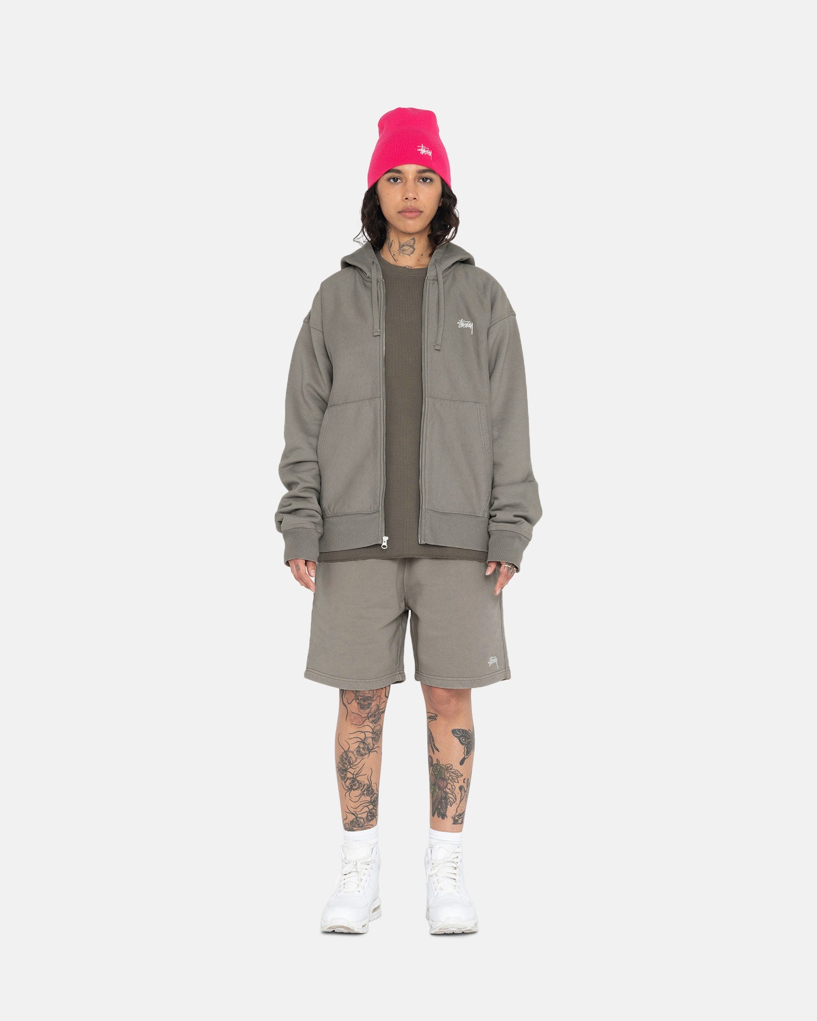 STOCK LOGO ZIP HOODIE
