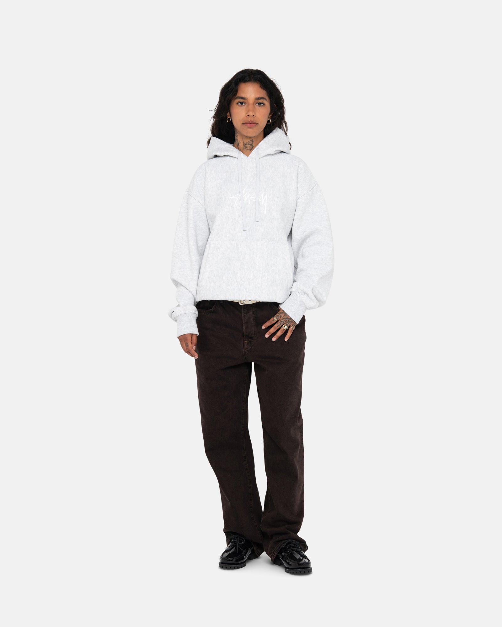 STOCK LOGO APPLIQUE HOODIE
