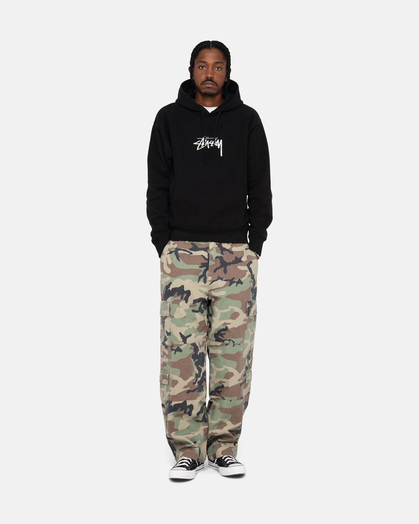 STOCK LOGO APPLIQUE HOODIE