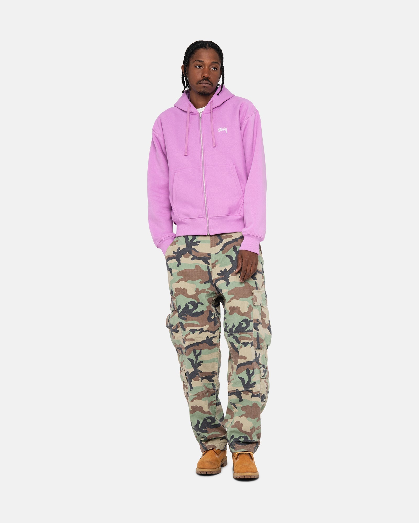 STOCK LOGO ZIP HOODIE