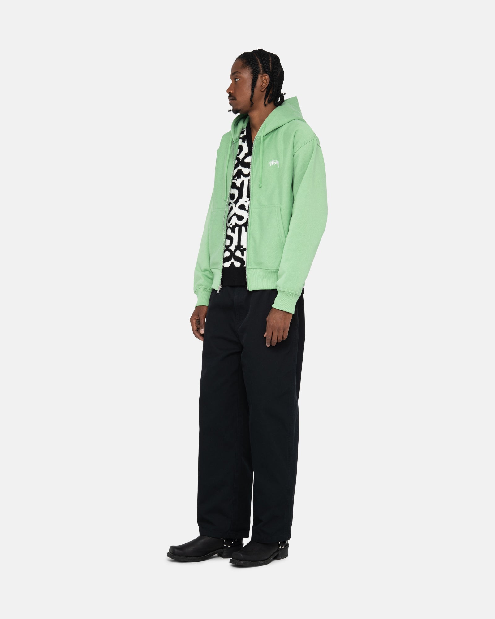 STOCK LOGO ZIP HOODIE